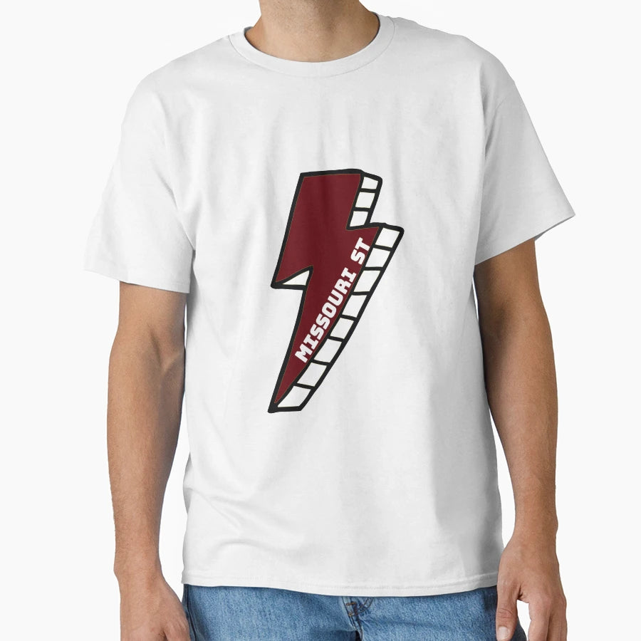 Missouri State University Lightning Bolt T-Shirt - Custom Art Print Unisex - T-Shirt, Sweatshirt, Hoodie