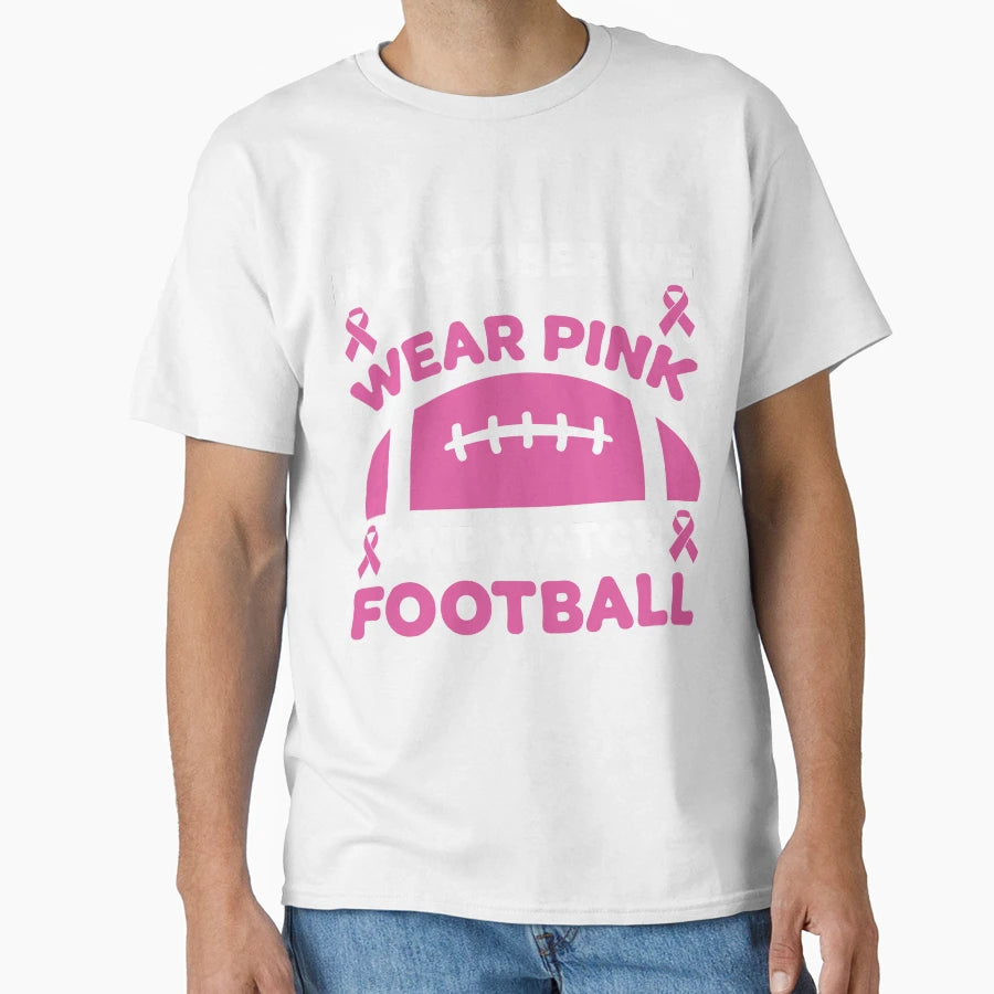 Breast Cancer Football Awareness T-Shirt - Custom Art Print for Adults - T-Shirt, Sweatshirt, Hoodie