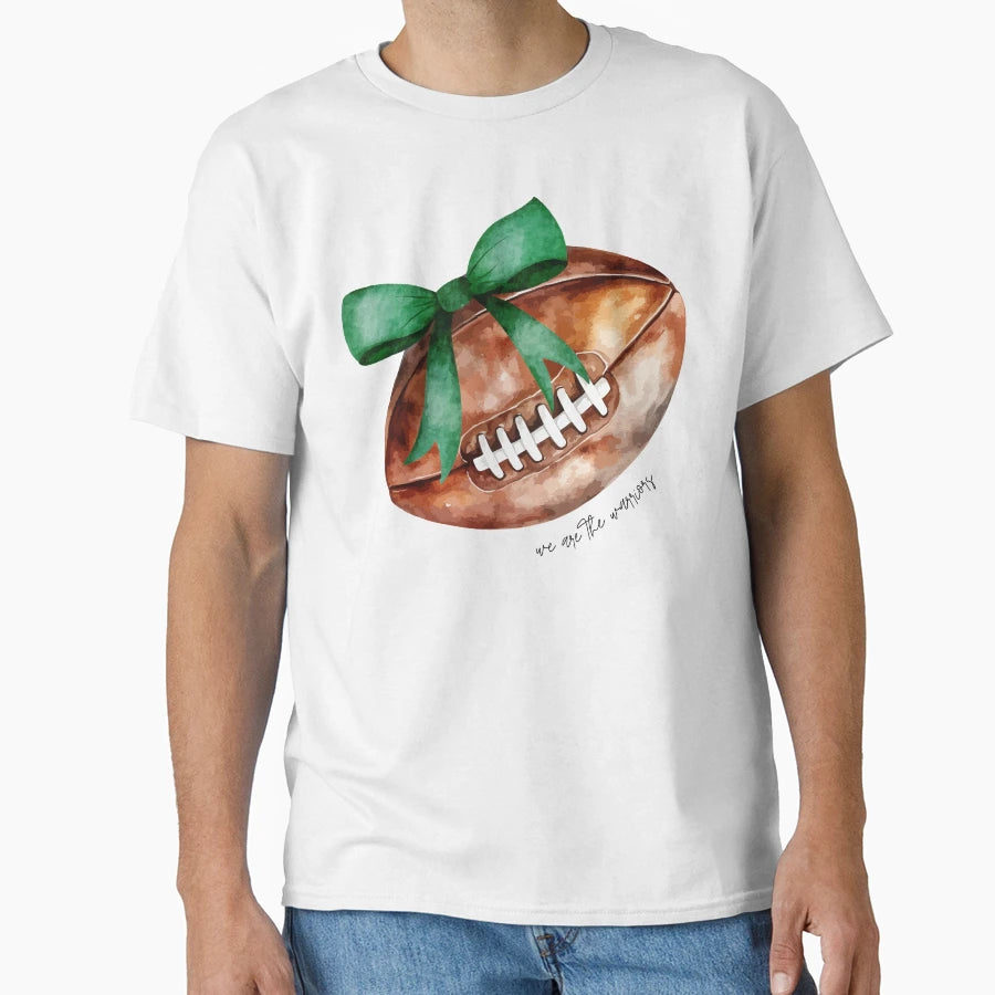 Football Mom Green Coquette Bows T-Shirt - Streetwear Style for Adults - T-Shirt, Sweatshirt, Hoodie