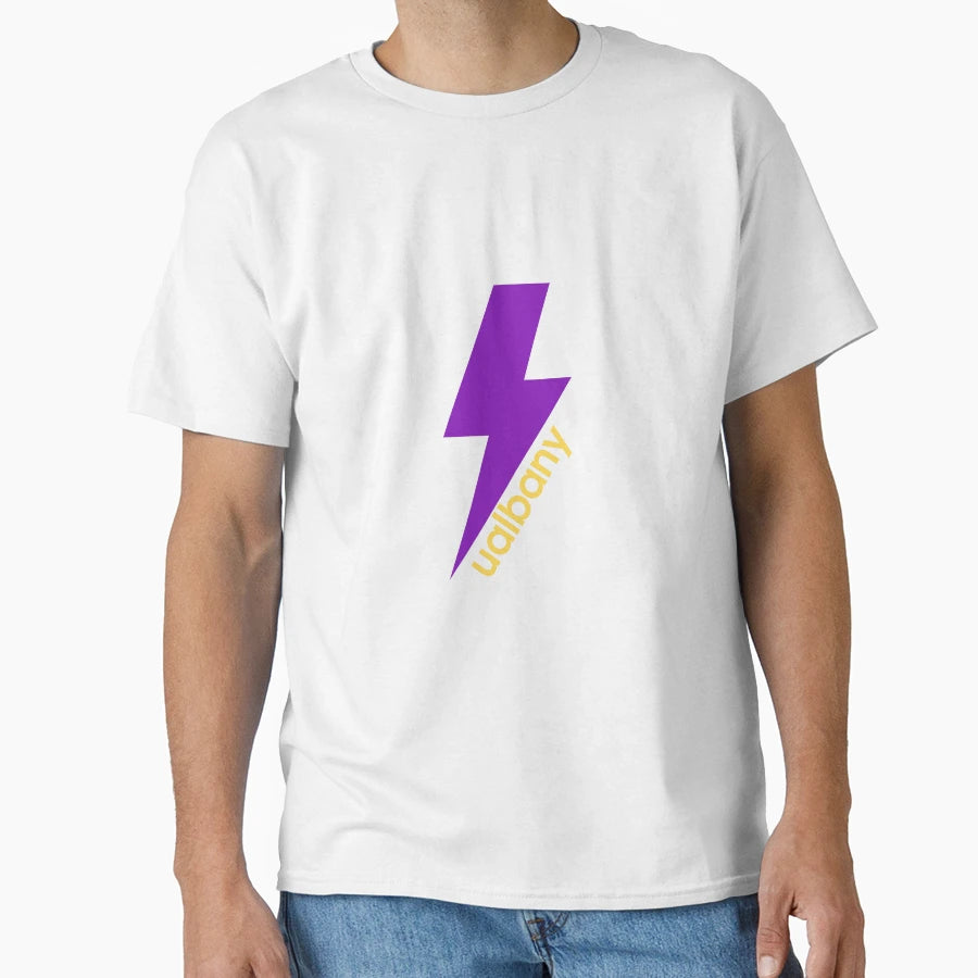 Ualbany Lightning Bolt T-Shirt - Unique Graphic Unisex - T-Shirt, Sweatshirt, Hoodie