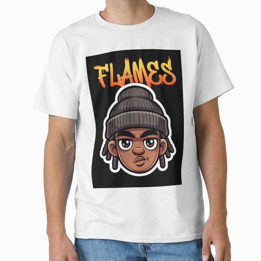Flames T-Shirt - Fun Novelty Design Men Women - T-Shirt, Sweatshirt, Hoodie