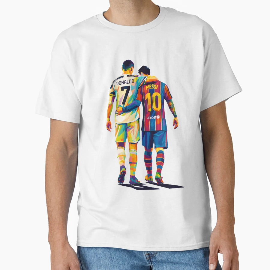 Cristiano Ronaldo Messi T-Shirt - Unique Graphic Unisex - T-Shirt, Sweatshirt, Hoodie