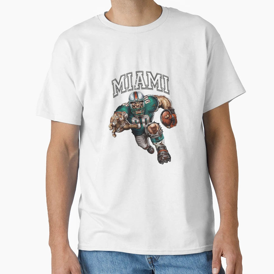 Miami Football T-Shirt - Fun Novelty Design for Adults - T-Shirt, Sweatshirt, Hoodie
