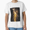 Lightning Strikes 5 T-Shirt - Minimalist Print Men Women - T-Shirt, Sweatshirt, Hoodie