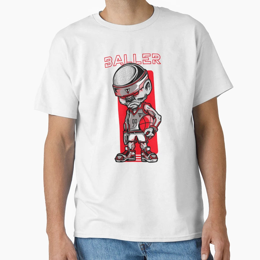 Basketball Funny Baller Sports T-Shirt - Graphic Print for Adults - T-Shirt, Sweatshirt, Hoodie