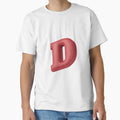 Floating Red Cushion Letter D 3D T-Shirt - Fun Novelty Design Unisex - T-Shirt, Sweatshirt, Hoodie