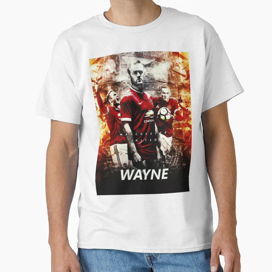 Wayne Rooney Art T-Shirt - Graphic Print Unisex - T-Shirt, Sweatshirt, Hoodie