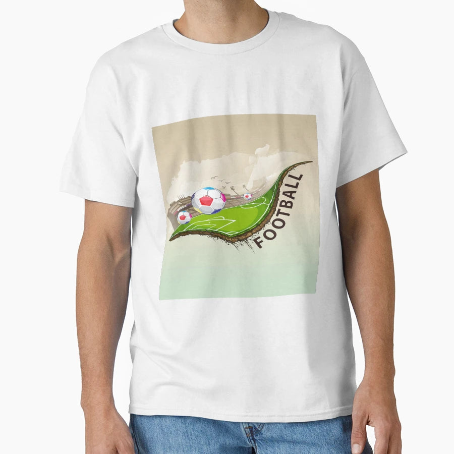 Green Natural Football Stadium T-Shirt - Fun Novelty Design Men Women - T-Shirt, Sweatshirt, Hoodie