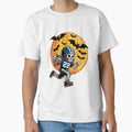 American Football Skeleton Halloween T-Shirt - Aesthetic Graphic Men Women - T-Shirt, Sweatshirt, Hoodie
