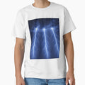 Blue Lightning T-Shirt - Graphic Print Unisex - T-Shirt, Sweatshirt, Hoodie