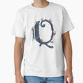Cotton Monogram Letter Q T-Shirt - Streetwear Style Men Women - T-Shirt, Sweatshirt, Hoodie