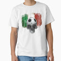 Italian Football Soccer Skull T-Shirt - Custom Art Print Men Women - T-Shirt, Sweatshirt, Hoodie