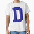 Alphabet Blue D Sports Letter D T-Shirt - Streetwear Style Men Women - T-Shirt, Sweatshirt, Hoodie