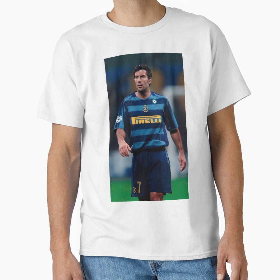 Lu S Figo Football Legend Nostalgia T-Shirt - Graphic Print Unisex - T-Shirt, Sweatshirt, Hoodie