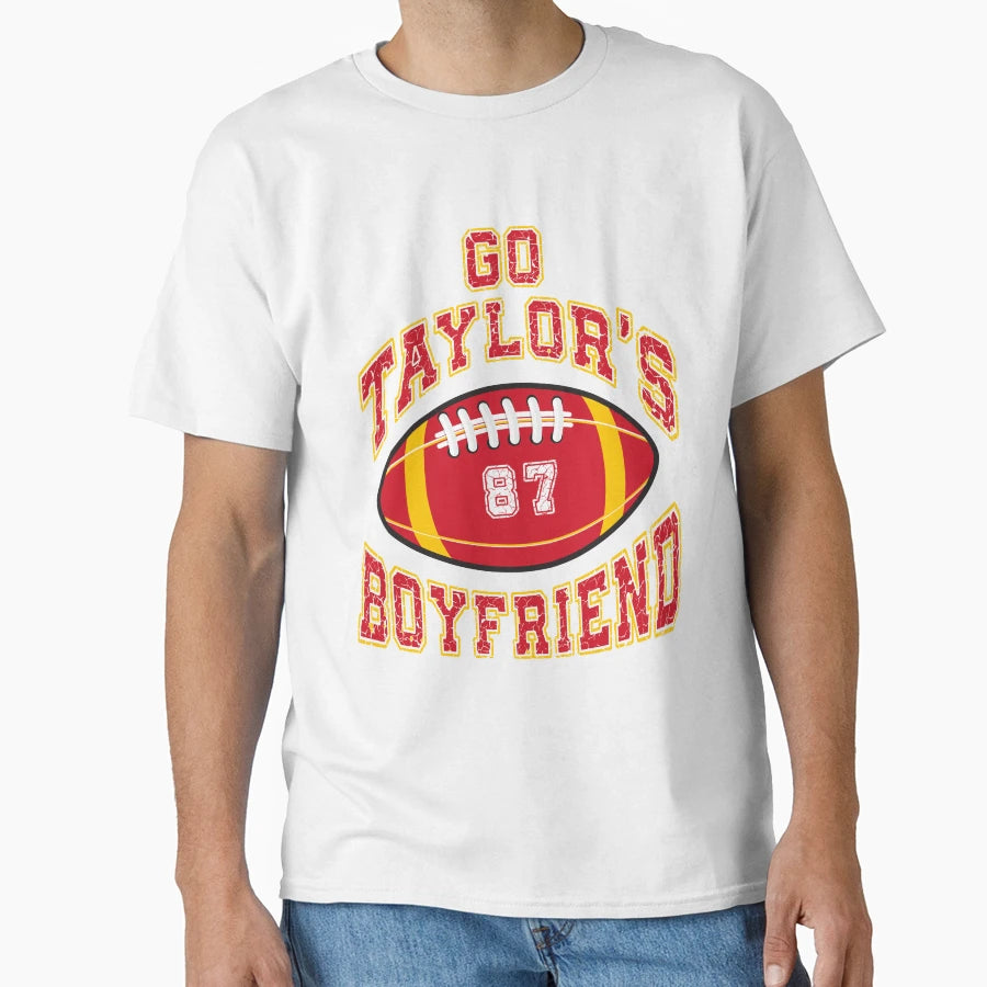Go Taylors Boyfriend Funny Football T-Shirt - Custom Art Print for Adults - T-Shirt, Sweatshirt, Hoodie
