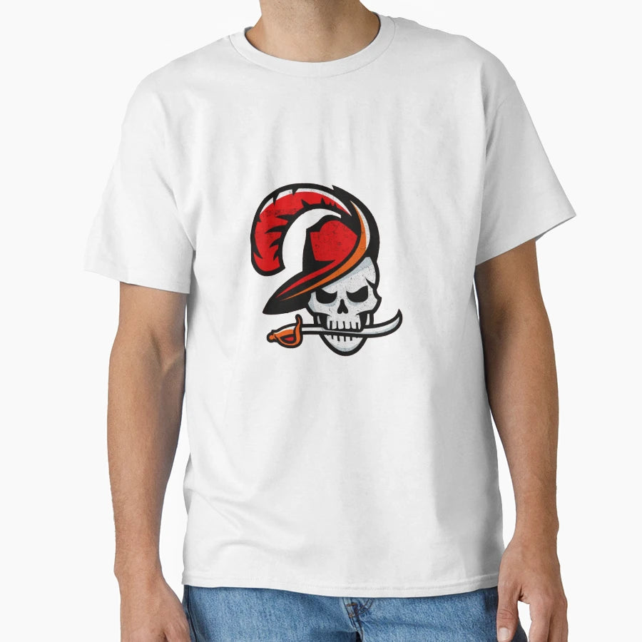 Tampa Bay Skull Football Fan T-Shirt - Trendy Graphic for Adults - T-Shirt, Sweatshirt, Hoodie