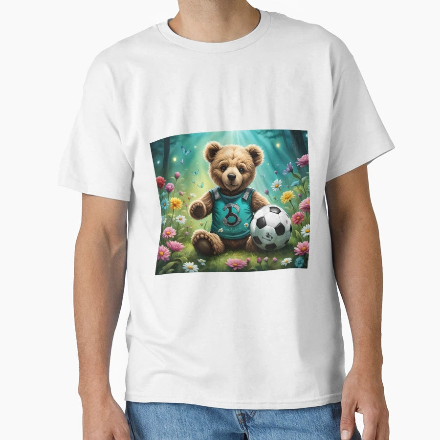 Teddy Wants To Play Football T-Shirt - Streetwear Style for Adults - T-Shirt, Sweatshirt, Hoodie