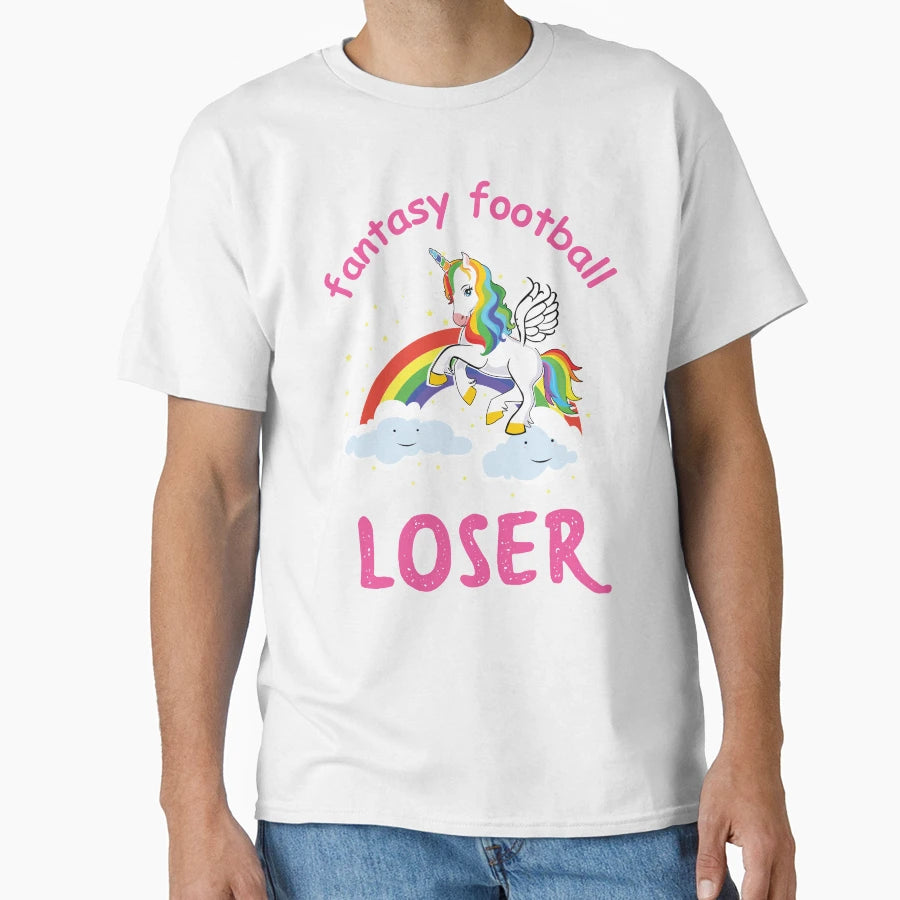 Fantasy Football Loser Fantasy T-Shirt - Minimalist Print Men Women - T-Shirt, Sweatshirt, Hoodie