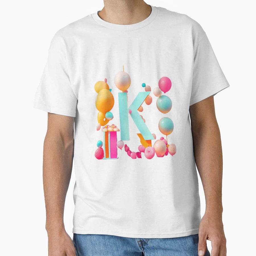 Art Letter K T-Shirt - Casual Everyday Wear Men Women - T-Shirt, Sweatshirt, Hoodie