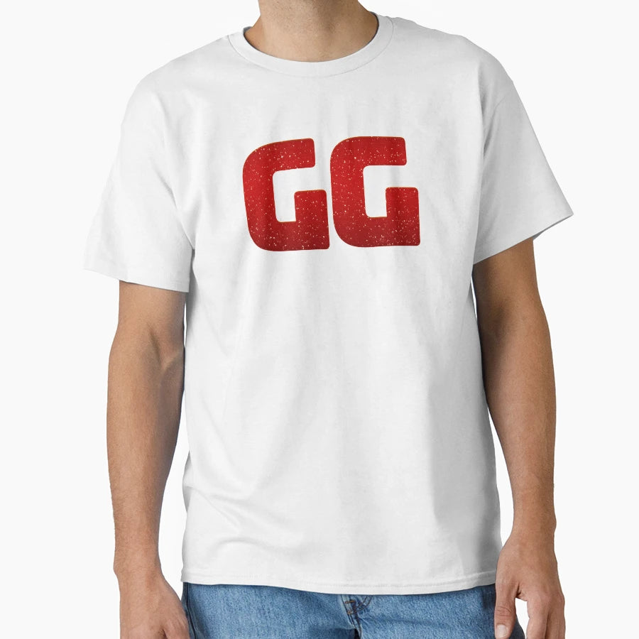 Gg Good Game Deep Red T-Shirt - Custom Art Print Men Women - T-Shirt, Sweatshirt, Hoodie