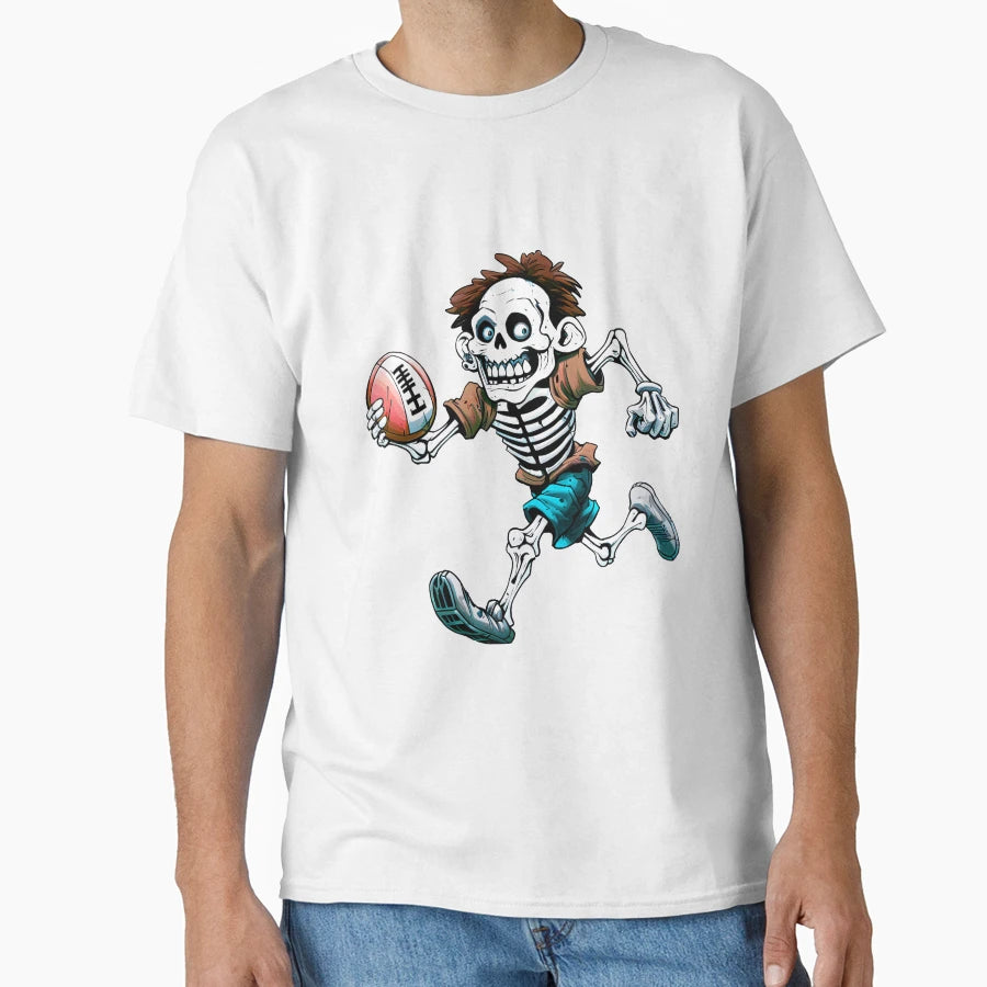 Skeletons Rugby Rugby Player T-Shirt - Casual Everyday Wear for Adults - T-Shirt, Sweatshirt, Hoodie