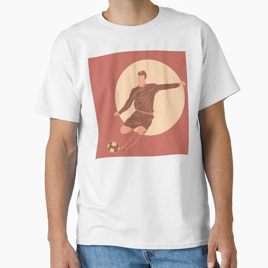 Football Player T-Shirt - Minimalist Print for Adults - T-Shirt, Sweatshirt, Hoodie