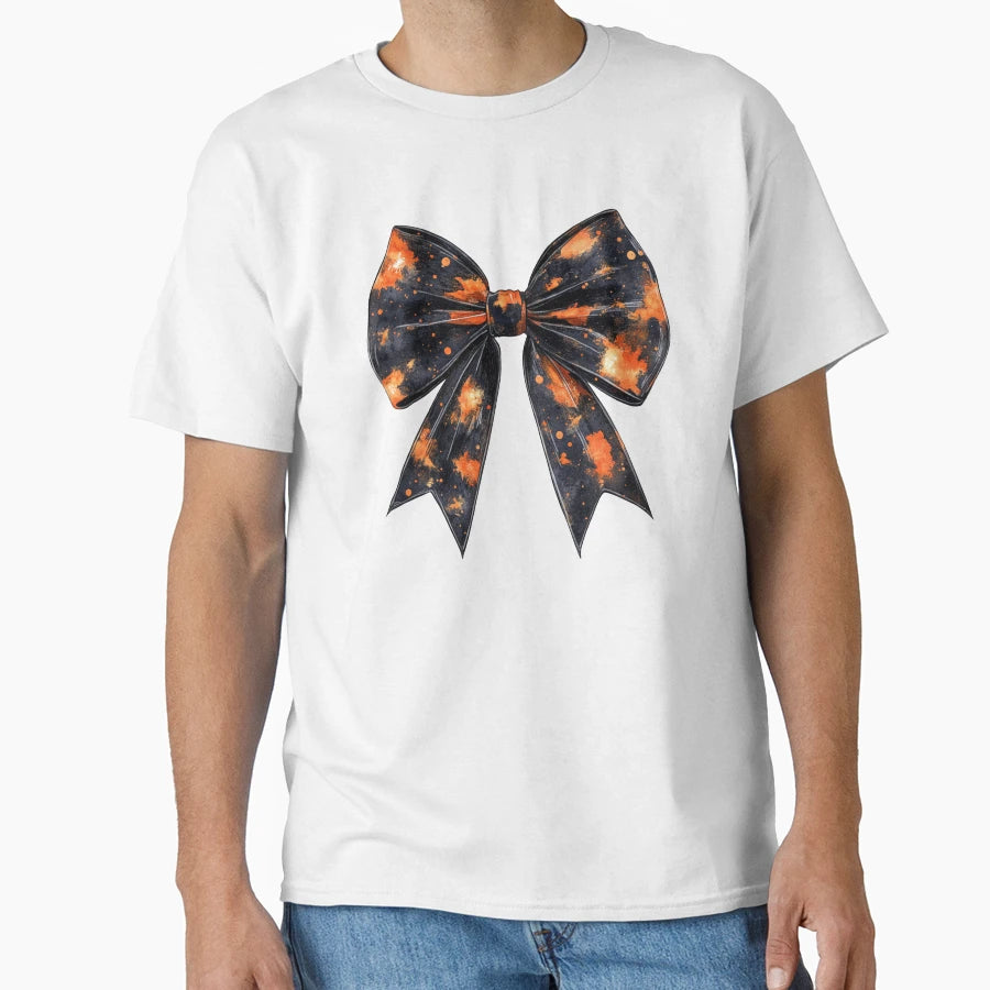 Halloween Bow T-Shirt - Aesthetic Graphic Unisex - T-Shirt, Sweatshirt, Hoodie