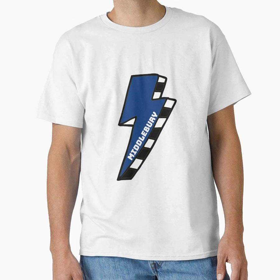 Middlebury College Lightning Bolt T-Shirt - Minimalist Print for Adults - T-Shirt, Sweatshirt, Hoodie