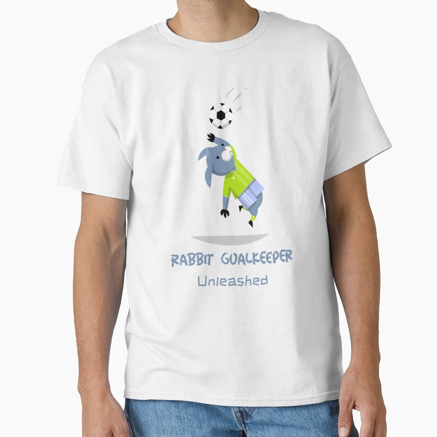 Rabbit Goalkeeper Soccer Player T-Shirt - Novelty Apparel Men Women - T-Shirt, Sweatshirt, Hoodie
