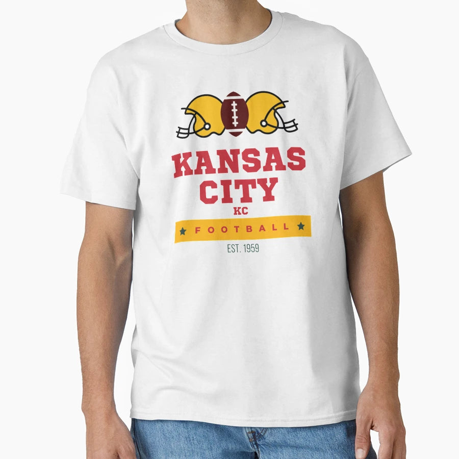 Kansas City Football T-Shirt - Unique Graphic for Adults - T-Shirt, Sweatshirt, Hoodie