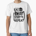 Eat Sleep Study Repeat T-Shirt - Minimalist Print Unisex - T-Shirt, Sweatshirt, Hoodie