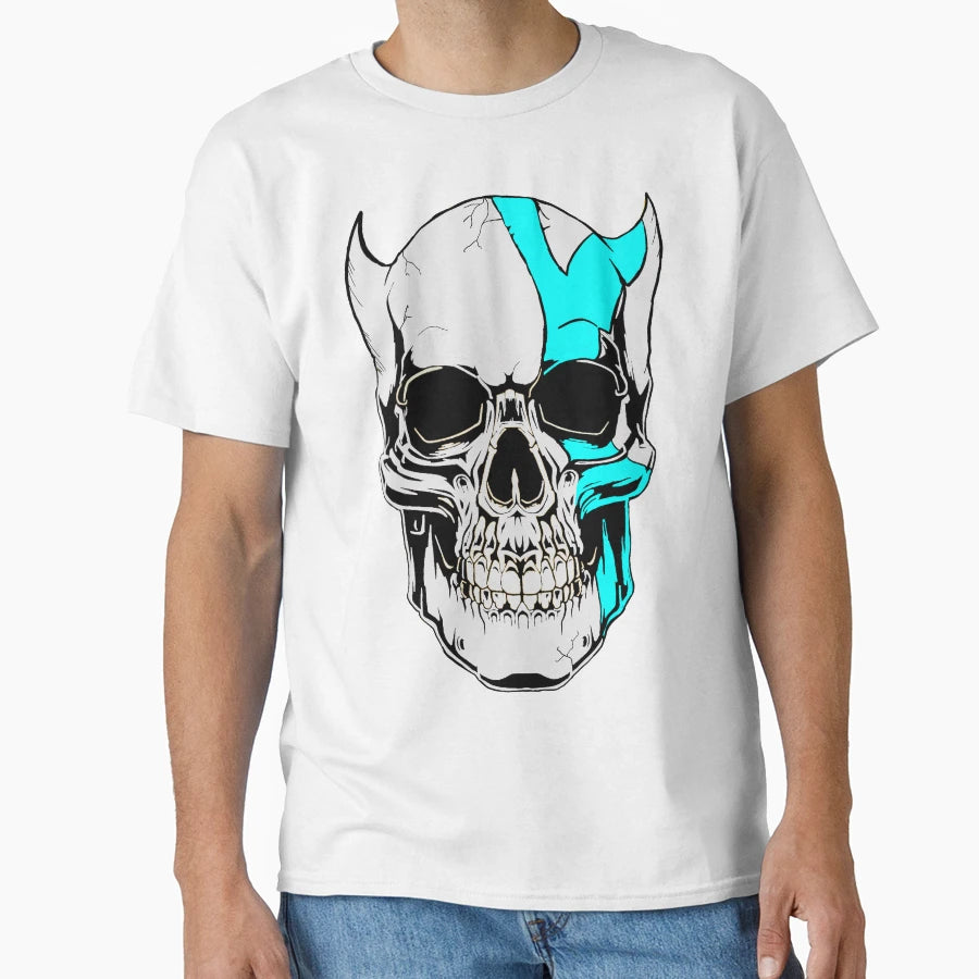 Beautiful Skull Shape T-Shirt - Aesthetic Graphic for Adults - T-Shirt, Sweatshirt, Hoodie