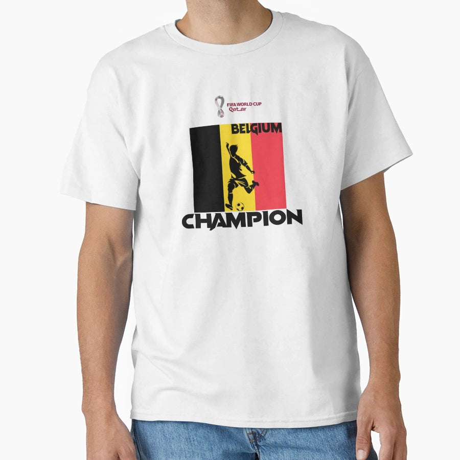 Belgium Champion Qatar 2022 Fifa T-Shirt - Casual Everyday Wear for Adults - T-Shirt, Sweatshirt, Hoodie
