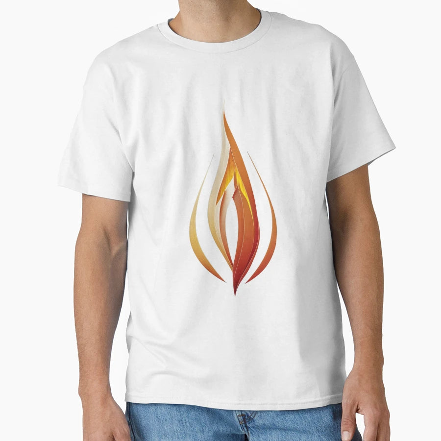 Flame T-Shirt - Minimalist Print Unisex - T-Shirt, Sweatshirt, Hoodie