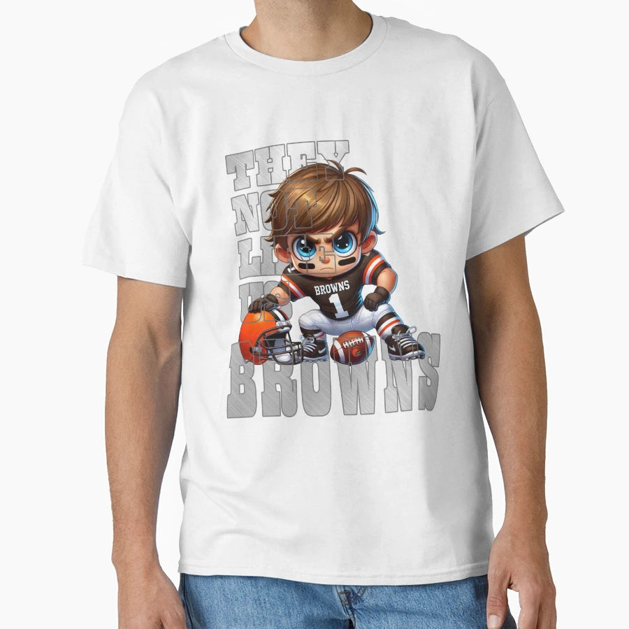 Cleveland Browns They Not Like Us T-Shirt - Casual Everyday Wear Men Women - T-Shirt, Sweatshirt, Hoodie