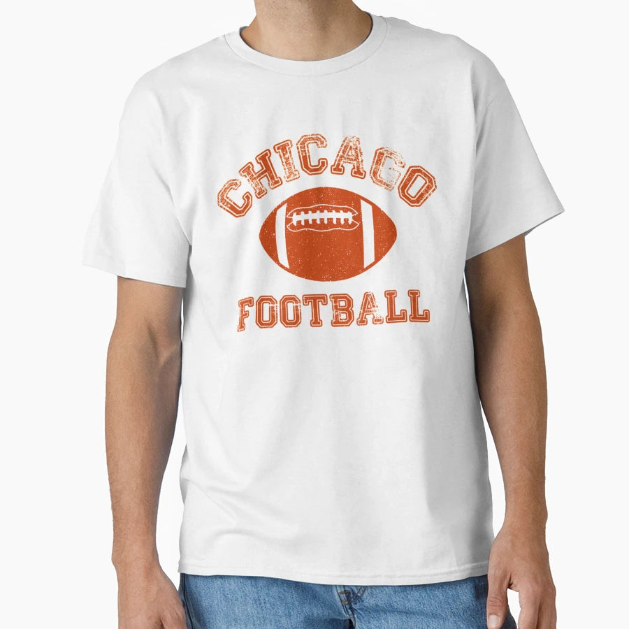 Chicago Distressed Pro Football Team T-Shirt - Unique Graphic Unisex - T-Shirt, Sweatshirt, Hoodie
