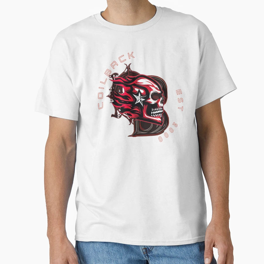 Coilback Skull Sport Logo T-Shirt - Streetwear Style for Adults - T-Shirt, Sweatshirt, Hoodie