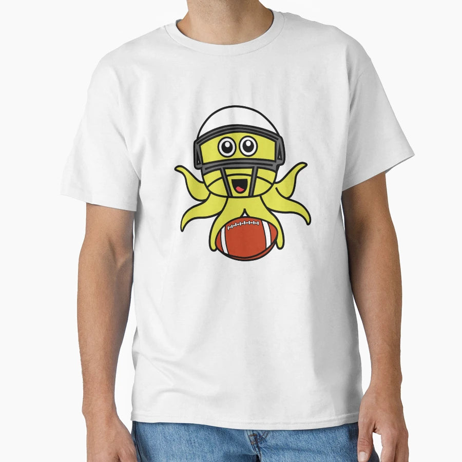 Octopia Art American Football Drawing T-Shirt - Aesthetic Graphic Unisex - T-Shirt, Sweatshirt, Hoodie