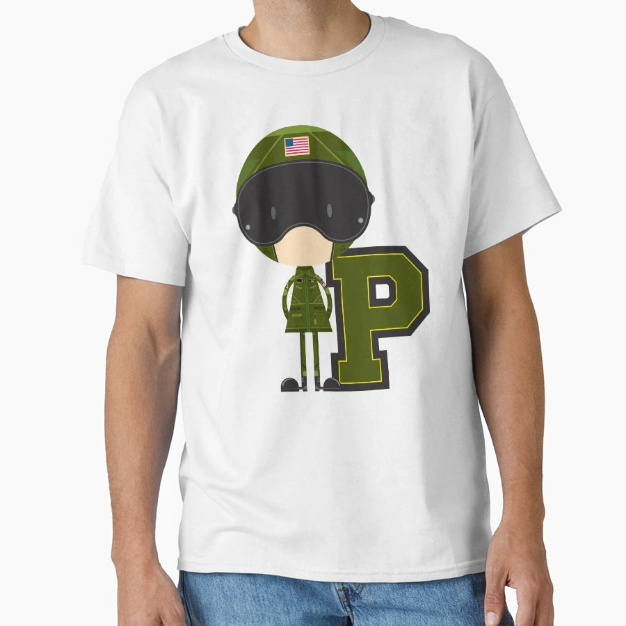 P Is Pilot Illustration T-Shirt - Novelty Apparel Men Women - T-Shirt, Sweatshirt, Hoodie