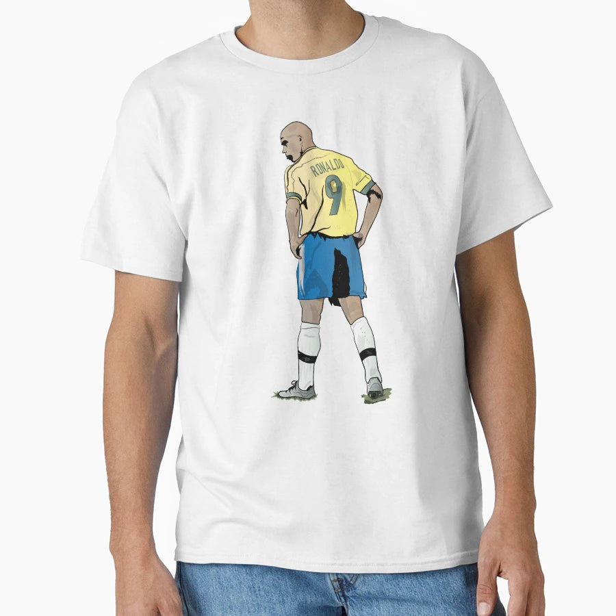 Ronaldo Nazario 9 T-Shirt - Minimalist Print Men Women - T-Shirt, Sweatshirt, Hoodie