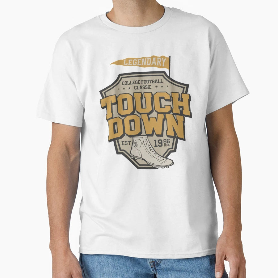 College Football Touch Down T-Shirt - Streetwear Style for Adults - T-Shirt, Sweatshirt, Hoodie