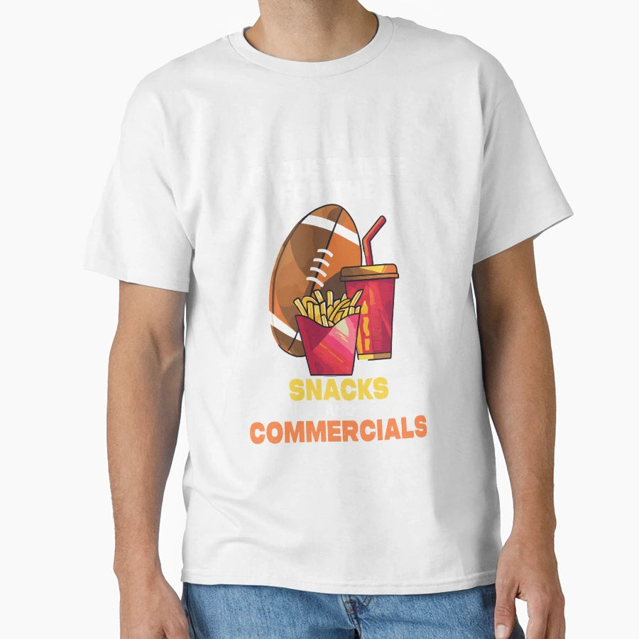 Sunday Snacks And Commercials T-Shirt - Casual Everyday Wear for Adults - T-Shirt, Sweatshirt, Hoodie