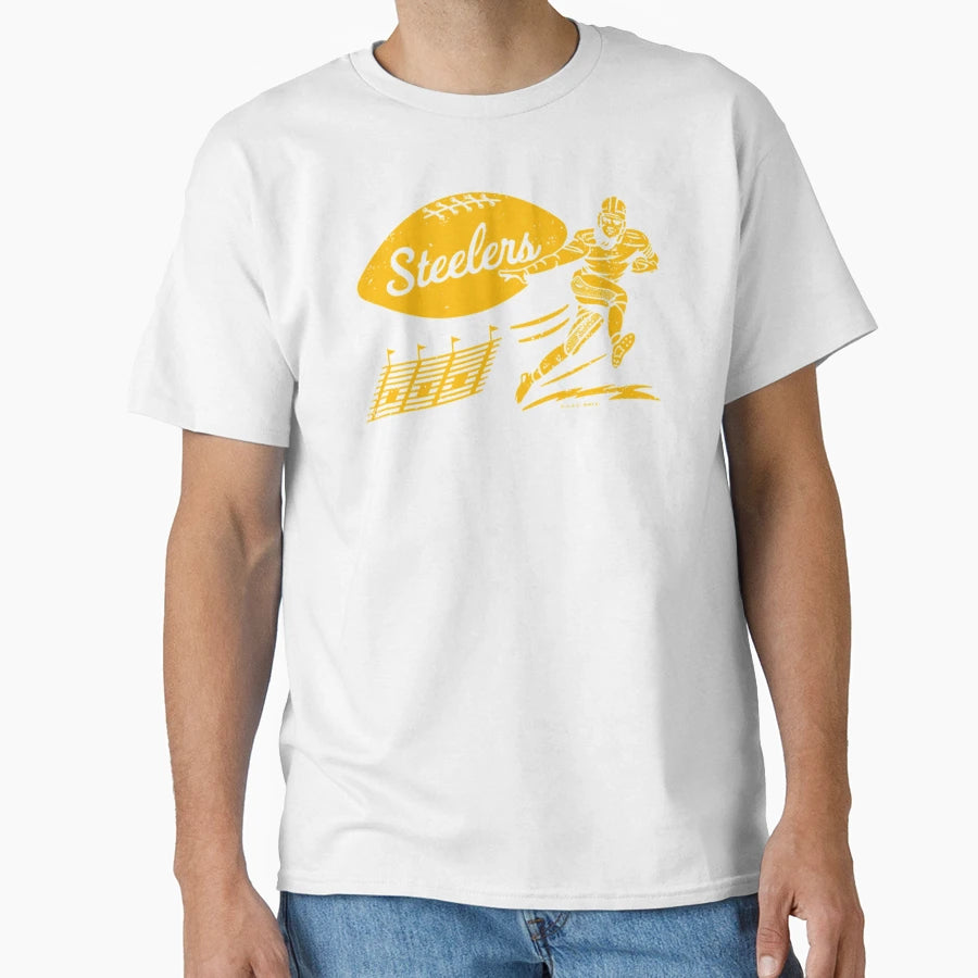 Football Pittsburgh Steelers Yellow T-Shirt - Graphic Print Unisex - T-Shirt, Sweatshirt, Hoodie