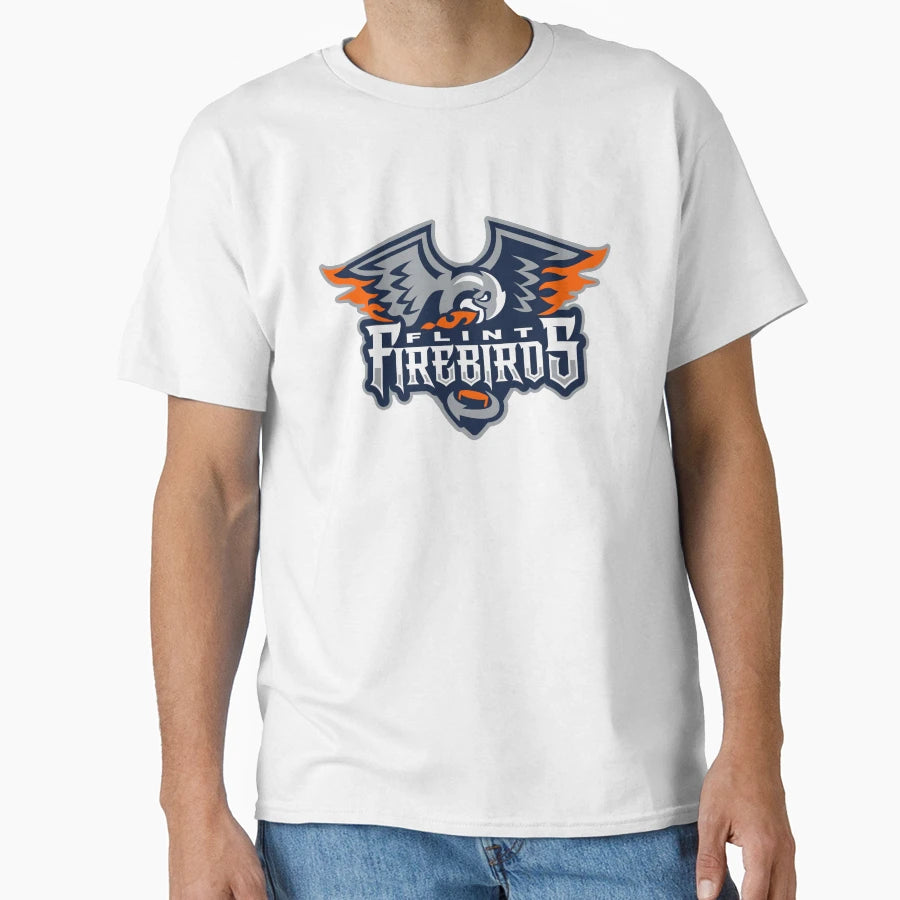 Flint Firebirds Hockey T-Shirt - Minimalist Print for Adults - T-Shirt, Sweatshirt, Hoodie