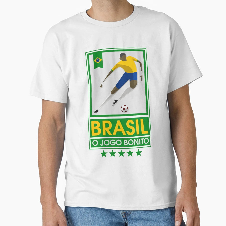 Brazil O Jogo Bonito T-Shirt - Novelty Apparel Men Women - T-Shirt, Sweatshirt, Hoodie