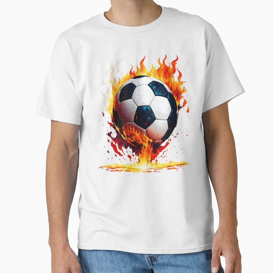 Football Game Fire Soccer Lifestyle T-Shirt - Streetwear Style Men Women - T-Shirt, Sweatshirt, Hoodie
