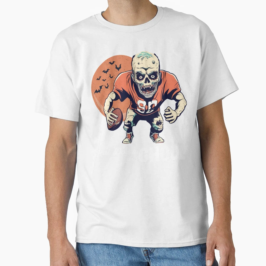 American Football Halloween Ghoul T-Shirt - Streetwear Style for Adults - T-Shirt, Sweatshirt, Hoodie