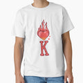 King Hearts Card Fire Heart T-Shirt - Unique Graphic Unisex - T-Shirt, Sweatshirt, Hoodie