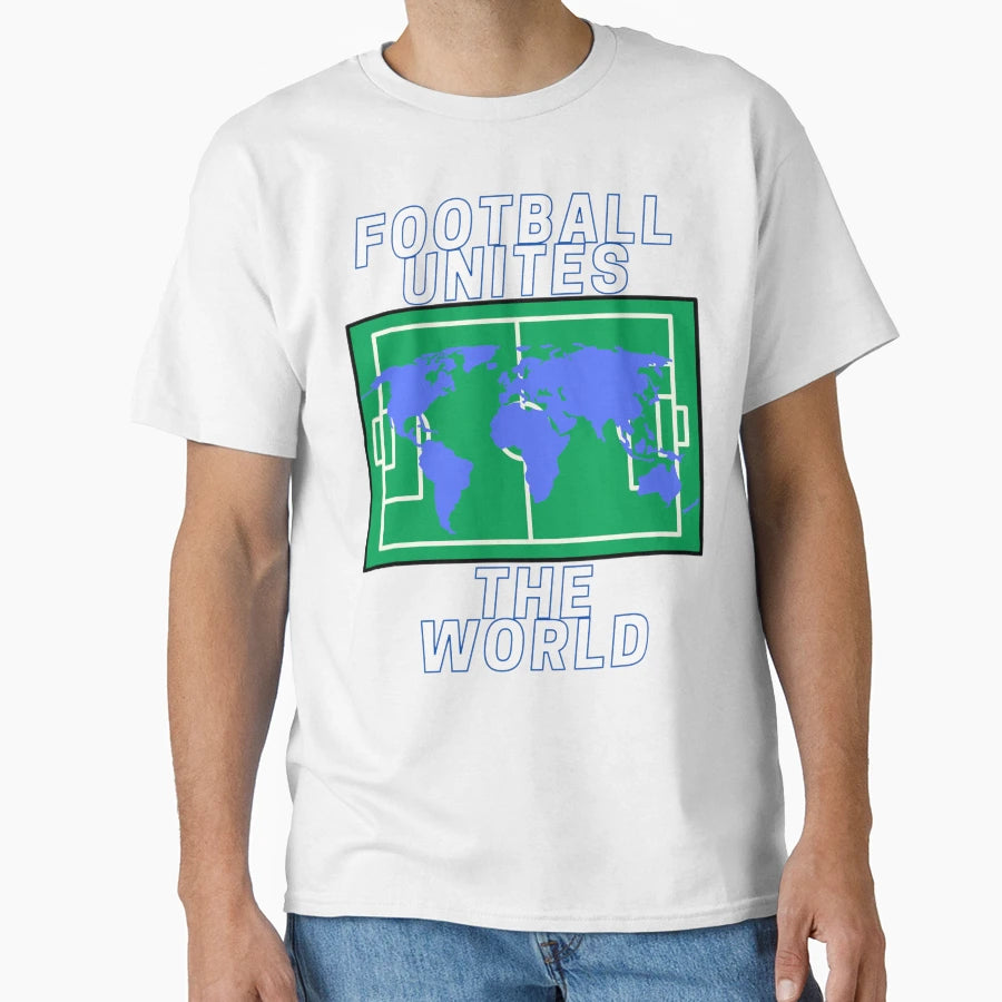 Football Unites World Motive 2 T-Shirt - Custom Art Print for Adults - T-Shirt, Sweatshirt, Hoodie