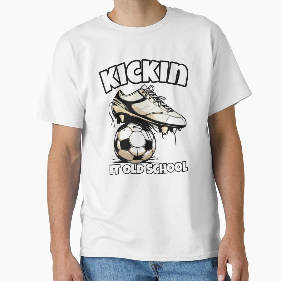 Kickin It Old School T-Shirt - Minimalist Print Men Women - T-Shirt, Sweatshirt, Hoodie